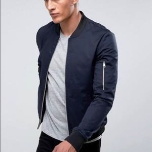 ASOS Men’s Muscle Fit Bomber Jacket